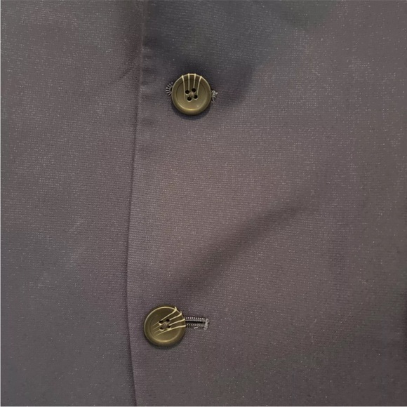 Kenneth Cole Technie-Cole Navy Slim-Fit Sport Suit Jacket Size 44L - Picture 5 of 7